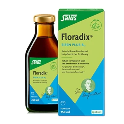 Abbildung von Floradix Eisen plus B 12 vegan Nahrungsergänzungsmittel