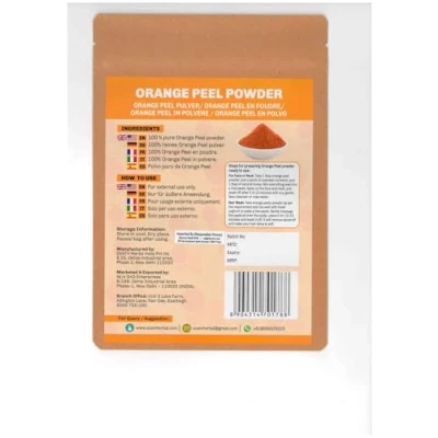 Abbildung von SVATV Orangenschalen Pulver II Orange Peel Powder Natürliche Gesichtspackungen Und Gesichtsmaskenformulierungen Nährt Peelings Macht Die Haut Weich Entgiftet 227g