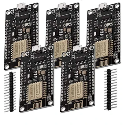 Abbildung von AZDelivery 5 x NodeMCU Lolin V3 Module ESP8266 ESP 12F WiFi Development Board unverlötet kompatibel mit Arduino inklusive E Book!