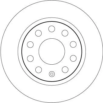 Abbildung von TRW DF6553 Bremsscheibe 253 10 9 112 voll lackiert SKODA: Octavia 3 Combi, Schrägheck
