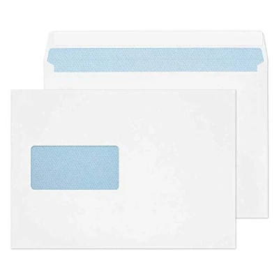 Abbildung von Blake Purely Everyday 23708 Briefumschläge Haftklebung Mit Fenster Weiß C5 162 x 229 mm 100g/m² 500 Stück