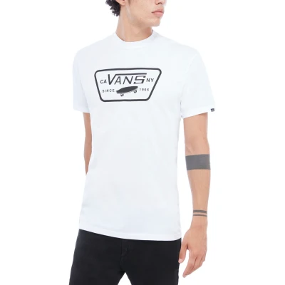 Abbildung von Vans MN FULL Patch Tshirt print, Herren, Größe: Small, White/black