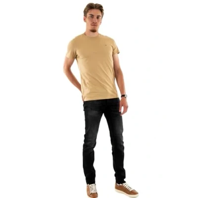 Abbildung von Tommy Jeans TEE Tshirt basic, Herren, Größe: XXS, Gentle gold