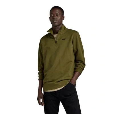 Abbildung von G Star RAW Herren Half Zip Tweeter, Grün (Dark Olive D23909 D136 C744), M