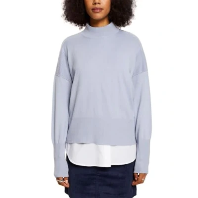 Abbildung von Esprit Strickpullover, Damen, Größe: Small, Light blue lavender