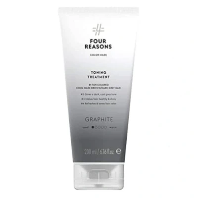 Abbildung von Four Reasons Haartönung Conditioner Grafit Natürliche Spülung und Intensivtönung für Haare Semi permanente Haarfarbe in Grau Intensive &amp; Schonende Farben Tönung