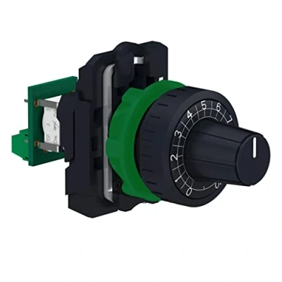 Abbildung von Schneider Electric XB5AD912R10K Potentiometer Kunststoff Komplettgerät mit integr. Widerstand 10KOhm