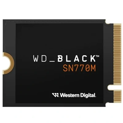 Abbildung von WD_BLACK SN770M 1 TB M.2 2230 NVMe SSD, für Handheld Spielkonsolen und kompatible Laptops mit PCIe Gen 4.0, bis zu 5.150 MB/s, TLC 3D NAND, Ideal Asus ROG Ally, Steam Deck, Microsoft Surface