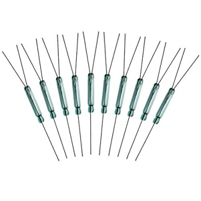 Abbildung von Gebildet 10stücke 4W 3Pin Reedschalter Reedkontakt Schließer N/O N/C SPDT, Magnetischer Induktionsschalter (2.5mm x 14mm)