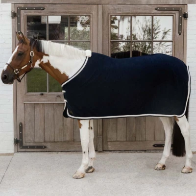 Abbildung von Kentucky Horsewear Fleecedecke Plaited Navy