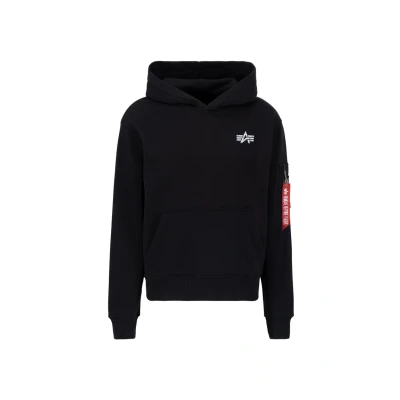 Abbildung von Alpha Industries Signature Kapuzenpullover, Herren, Größe: XXL, Black