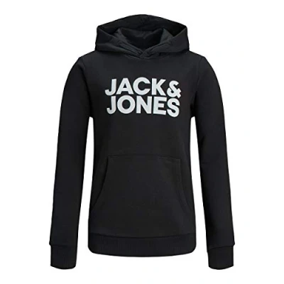 Abbildung von Jack &amp; Jones Junior Jjecorp LOGO HOOD JNR Kapuzenpullover Navy blazer für Kinder, Größe: 116,