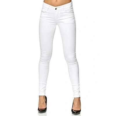 Abbildung von Elara Damen Stretch Hose Push Up Jeans Gummizug Chunkyrayan YF 2620 42 (XL)