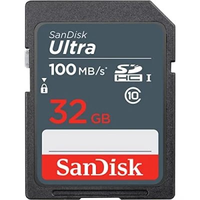 Abbildung von SanDisk Ultra 32GB SDHC Memory Card, up to 100MB/s, Class 10, Black/Grey