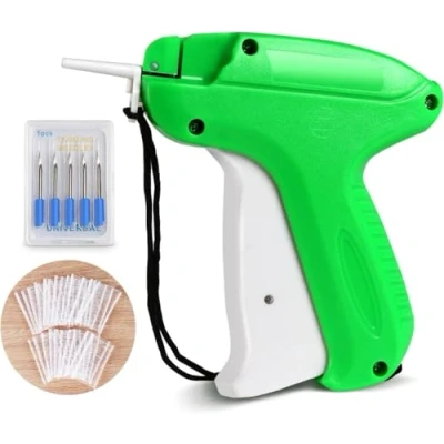 Abbildung von Etikettierpistol Heftpistole Etikettiermaschine+5 Ersatznadeln +1200 Heftfäden für kleidung preisschilder Etiketten Preis Marke Tags Schild Label Hut von 1Plusselect