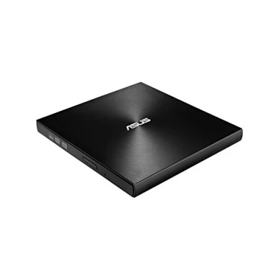 Abbildung von ASUS ZenDrive U9M Schwarz USB 2.0/USB C Slim Externer DVD Brenner Optische Disc 8X Speed Re Writer Laufwerk mit M Unterstützung, 2.0 Typ A/Typ Kompatibilität, Mac/Windows OS kompatibel