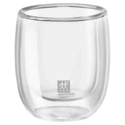 Abbildung von Zwilling Espressoglas »Gläser Set Sorrento, 2er Set«, (Set, 2 tlg., 2x Sorrento Espresso Glas), doppelwandig, Fassungsvermögen je Glas ca. 80 ml