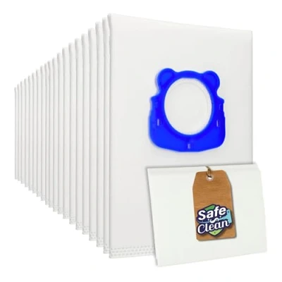 Abbildung von 20 Staubsaugerbeutel für Rowenta RO3953EA, RO3950 RO3980, RO 3950 Parquet, 3980, alternativ zu original Hygiene+ ZR 200520, ZR200720