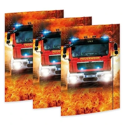 Abbildung von RNKVERLAG 45362 3 Zeichenmappe On Fire 310 x 440 mm, Stück, DIN A3, mit Gummizugverschluss