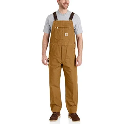 Abbildung von Carhartt, Herren, Lockere Segelleinen Latzhose, Carhartt® Braun, W36/L34
