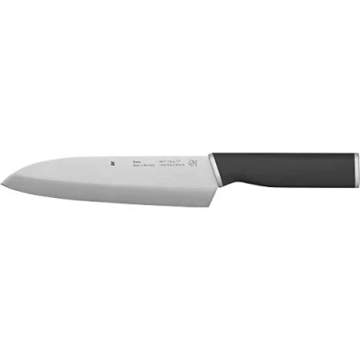 Abbildung von WMF Kineo Santoku Messer 31 cm, asiatischer Art, Made in Germany, Sushi Küche, scharf, Performance Cut, Kinetisches Design, Spezialklingenstahl, Klinge 18 cm