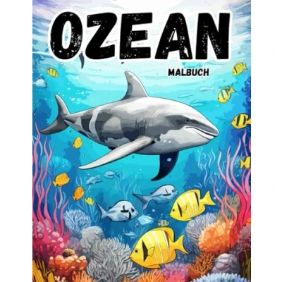 Abbildung von Ozean Malbuch für Kinder: 50 wundervolle Meerestiere zum Ausmalen und Entdecken! (Malbücher Kinder)