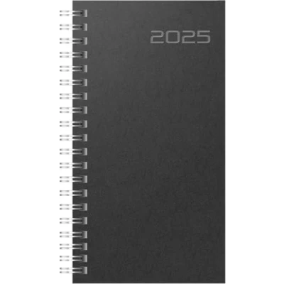 Abbildung von rido/idé Taschenkalender Modell Timing 2 (2025), Seiten = 1 Woche, A6, 176 Seiten, Balacron Einband, schwarz