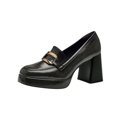 Abbildung von Tamaris Trotteur Plateaupumps, Damen, Größe: 36, Olive Schuhe