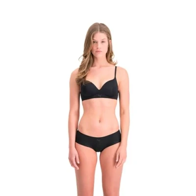 Abbildung von Puma Damen Women&#039;s Soft (1 Pack) Padded Bra, Schwarz, 75B