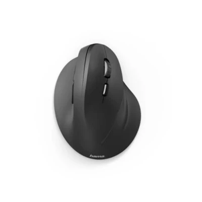 Abbildung von Hama kabellose Maus ergonomisch (Vertikale ohne Kabel für Rechtshänder, Wireless Funk mit optischem Sensor 1000/1400/1800dpi) schwarz 00182699