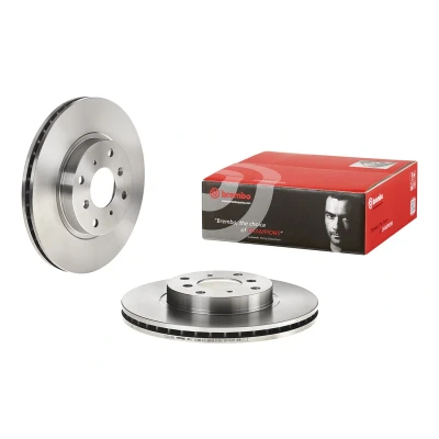 Abbildung von BREMBO 09.6752.10 Bremsscheibe 282 23 4 innenbelüftet mit Schrauben HONDA: CIVIC 6 Hatchback, Fastback, Aerodeck