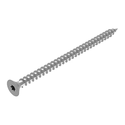 Abbildung von SECCARO Spanplattenschraube 6 x 100 mm, Edelstahl V2A VA A2, Holzschraube mit Vollgewinde, TX/Innensechsrund 75 Stück