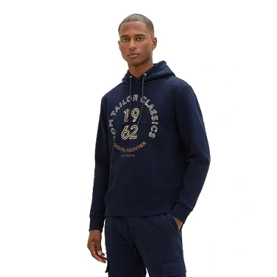 Abbildung von TOM Tailor Kapuzenpullover, Herren, Größe: Large, Sky captain blue