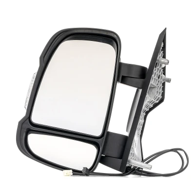 Abbildung von Außenspiegel Alkar 9233922 links manuell mit Temperatursensor, Weitwinkelspiegel, kurzer Spiegelarm, konvex für Linkslenker FIAT: Ducato III Van