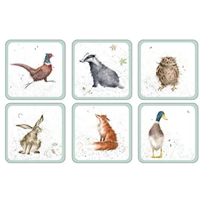 Abbildung von Wrendale Designs Untersetzer, 6 Stück