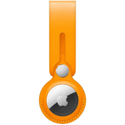Abbildung von Apple AirTag Anhänger Original Leather Loop / Orange