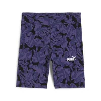 Abbildung von Puma Nature HIGH Waist Short Leggings Tights, Damen, Größe: Large, Blue crystal