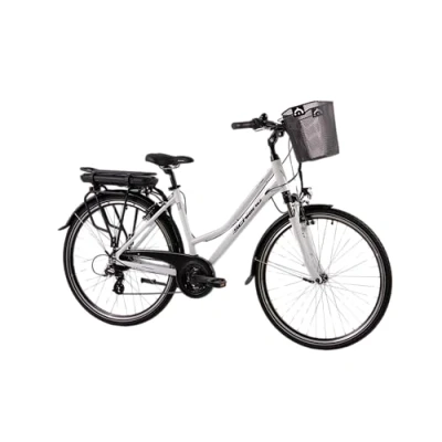 Abbildung von F.lli Schiano Women&#039;s E Ride Bike, Korb, 28 Zoll