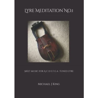 Abbildung von lyre Meditation No.1: Sheet music for a c d e f g tuned