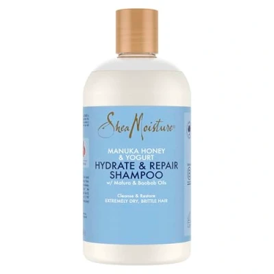 Abbildung von Shea Moisture Manuka Honey &amp; Yoghurt Hydrate + Repair Shampoo 384ml feuchtigkeitsspendendes und reparierendes Haarwaschmittel