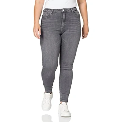 Abbildung von ONLY Carmakoma Damen CARLAOLA Life HW SK JEA BB AZG870 Jeans, Grey Denim, 50W / 32L