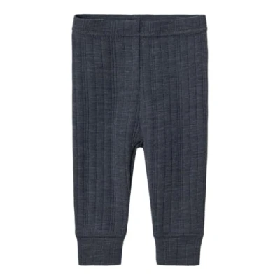 Abbildung von Name it Nbmwang Needle Longjohn Solid Unisex Leggings Hosen für Kinder, Größe: 62, Ombre blue