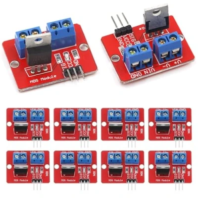 Abbildung von GERUI 10 Stück MOSFET Driver Module 0 24V 3,3 V / 5 Button Mos Röhre Feldeffektröhre Single Chip PWM Laufwerksmodul fürArduino MCU ARM