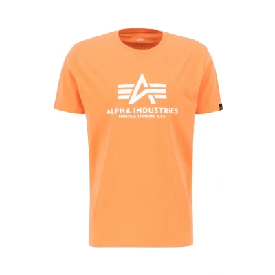 Abbildung von Alpha Industries Basic T Shirt für Herren Tangerine