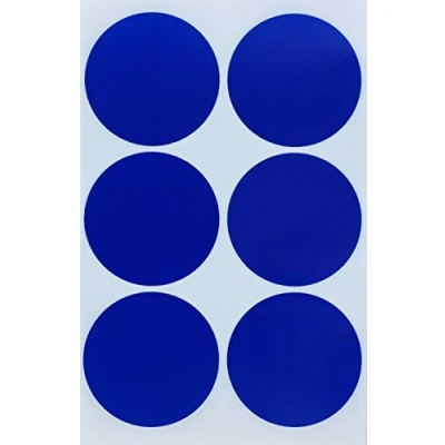 Abbildung von Sticker Blau 50 mm runde Aufkleber 5 cm 180 Stück von Royal Green