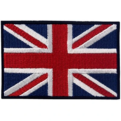 Abbildung von Britische Union Jack England Flagge Emblem Grossbritannien Bestickter Aufnäher zum Aufbügeln/Annähen