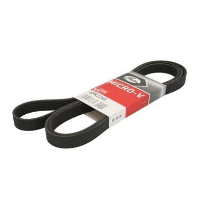 Abbildung von GATES Micro V 6PK2245 Keilrippenriemen 2245 6 Polyester, EPDM (Ethylen Propylen Dien Kautschuk) FORD: Galaxy Mk2 MPV, MONDEO 4, S Max Mk1