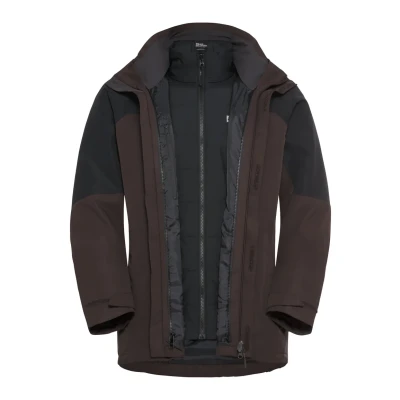 Abbildung von Jack Wolfskin Romberg 3IN1 Outdoorjacke, Herren, Größe: Large, Peat