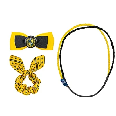 Abbildung von Cinereplicas Harry Potter Haarschmuck Trendy Hufflepuff 3er Set Offizielle Lizenz