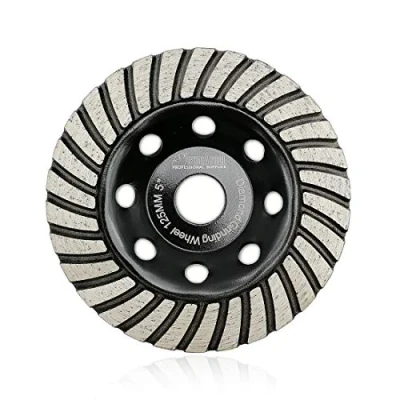 Abbildung von SHDIATOOL Diamant Schleiftopf 125mm Turbo Diamanttopfschleifer Schleifscheibe für Beton Mauerwerk Granit Marmor Naturstein
